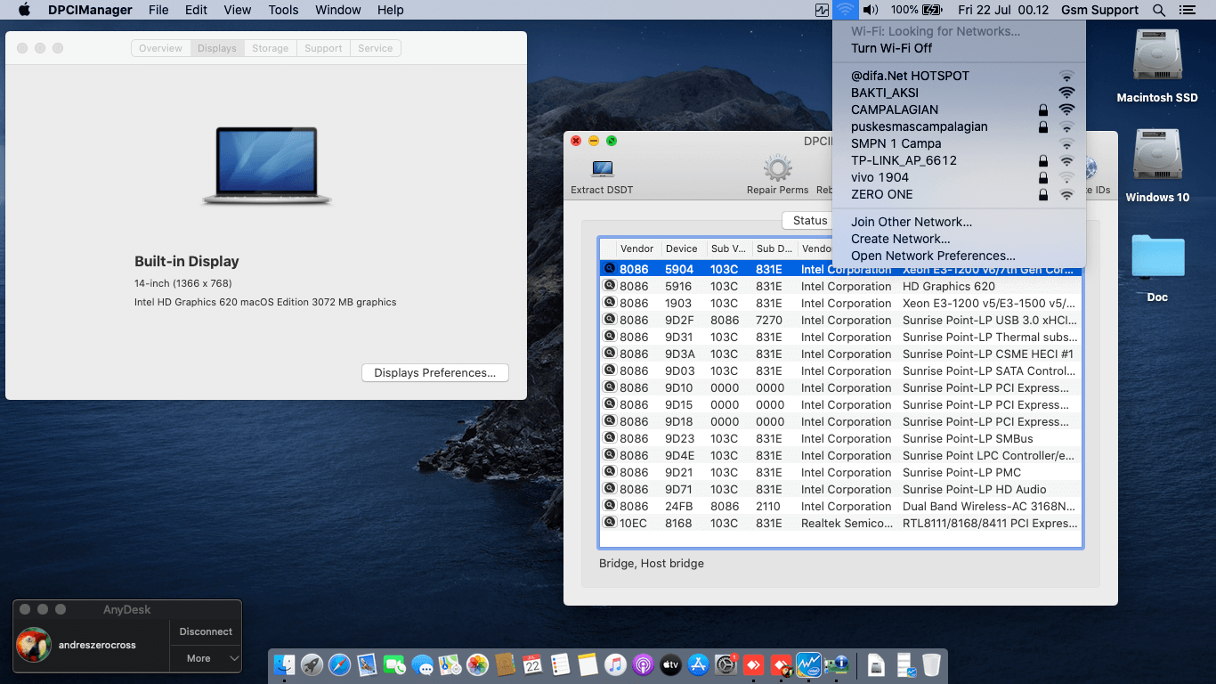 HP ProBook 240 G6 2nd [KabyLake   Intel HD 620 + I2C]   OpenCore 2